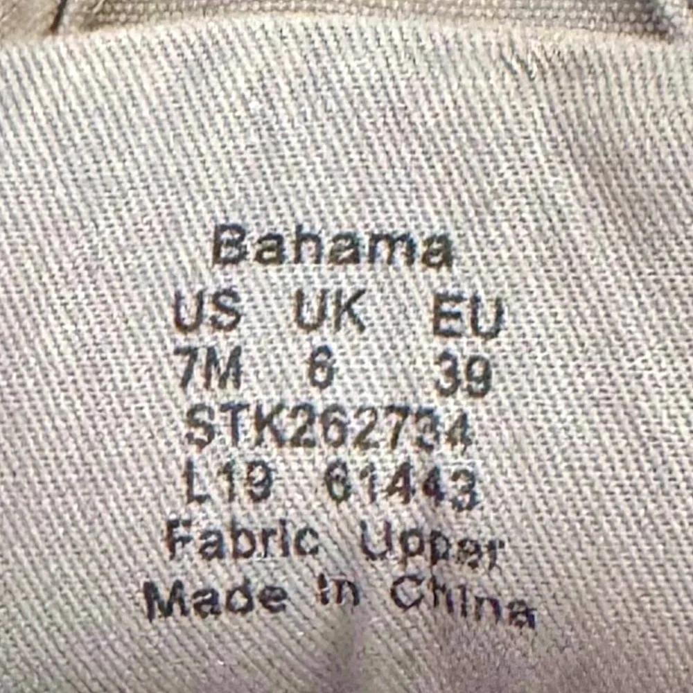 Sperry Bahama Grey Washable 2-Eye Boat Shoe Size 7M